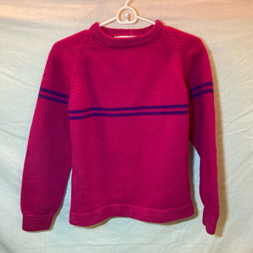 Vermont Originals Hand Crafted Vintage Wool Sweater 80s Colors